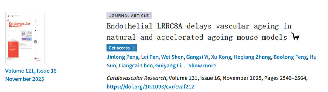 维真生物助力厦门大学团队AAV9注射研究LRRC8A调控血管老化机制文章图